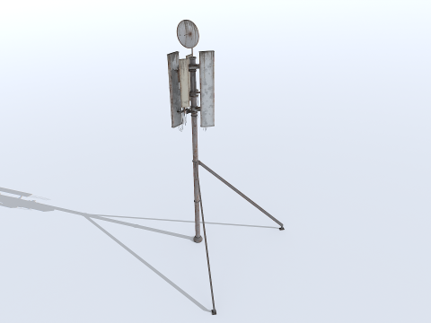 Old and Rusty Cell Tower 3D 모델
