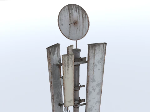 Old and Rusty Cell Tower 3D Model