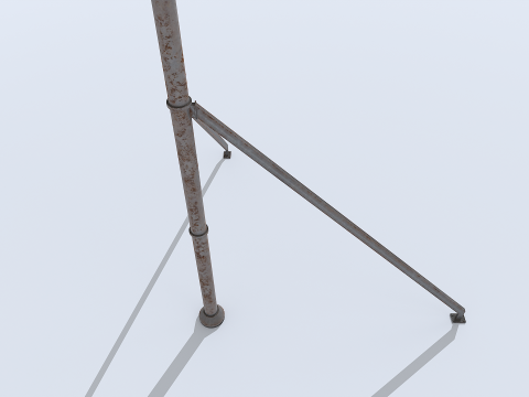 Old and Rusty Cell Tower 3D Model