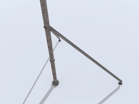 Old and Rusty Cell Tower 3D Model