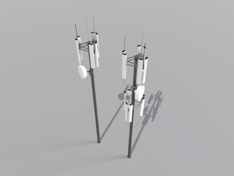 Cell Phone Towers 2 3D Model