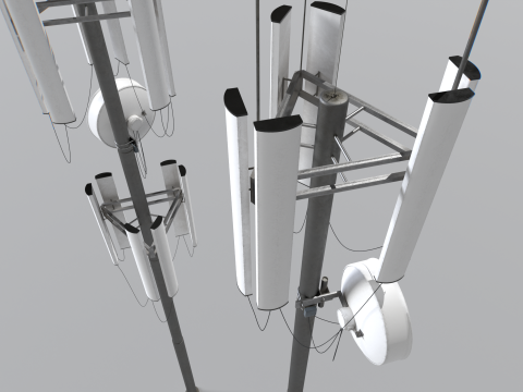 Cell Phone Towers 2 3D Model