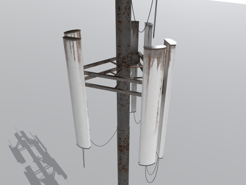 Old and Rusty Cell Towers 2 Modelo 3D