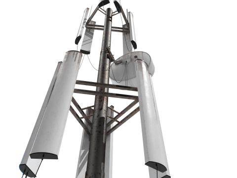 Old and Rusty Cell Towers 2 Modelo 3D