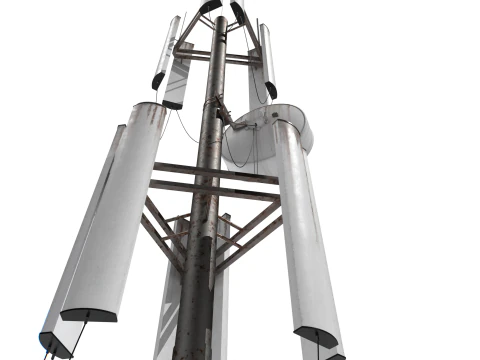 Old and Rusty Cell Towers 2 3D Model