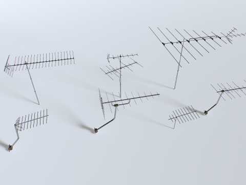 Tv antennas pack 3D 모델