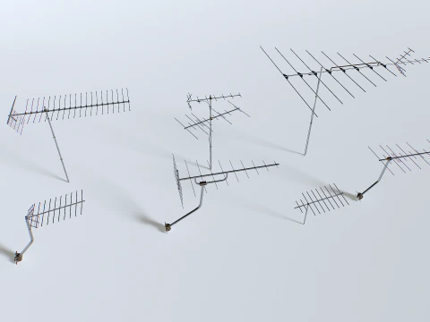 テレビアンテナパック 3Dモデル