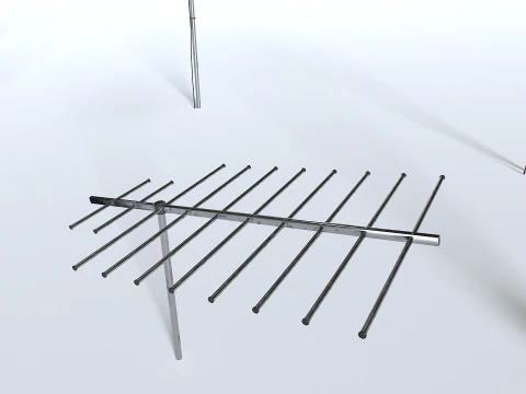 Tv antennas pack 3D Model