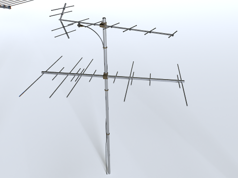 Tv antennas pack 3Dモデル