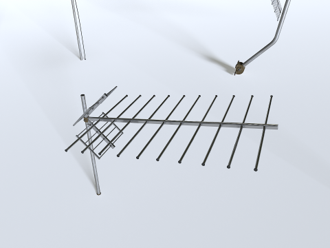 Tv antennas pack 2 3Dモデル