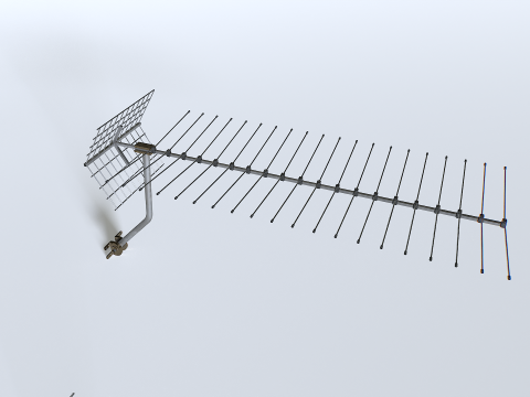 Tv antennas pack 2 3Dモデル