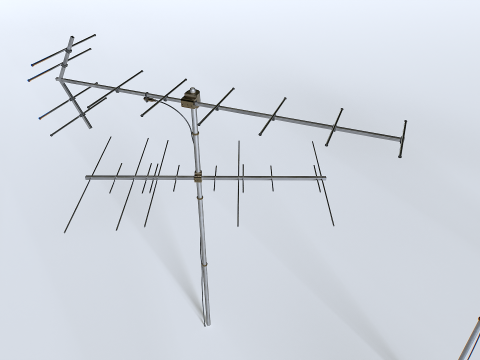 Tv antennas pack 2 3Dモデル