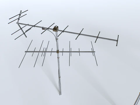 Pakiet anten telewizyjnych 2 Model 3D