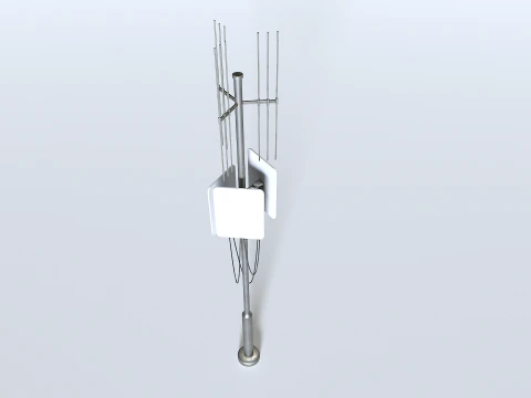 Cell Phone Tower 3 3D Model