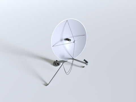 Satellite Dish Antenna Modello 3D