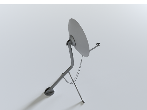 Satellite Dish Antenna Model 3D