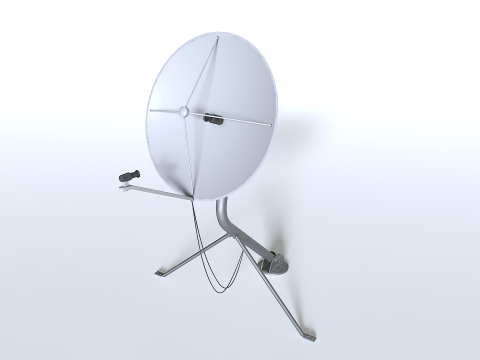 Satellite Dish Antenna Model 3D