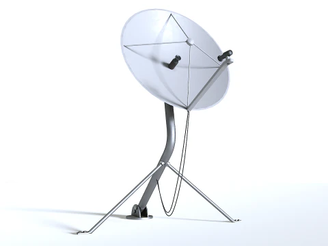Satellite Dish Antenna 3D Model