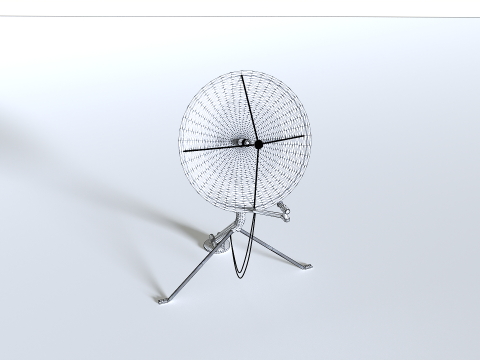 Satellite Dish Antenna Model 3D