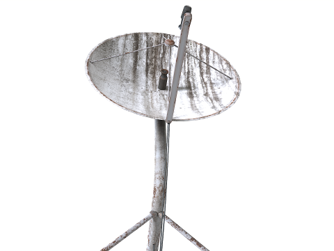 Old and rusty dish antenna 3Dモデル