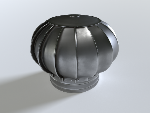 Roof Wind Turbine 3D Model