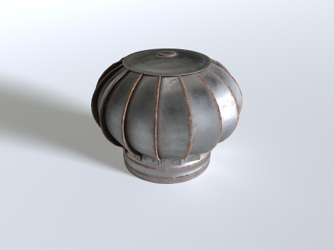 Rusty Roof Wind Turbine 3D 모델