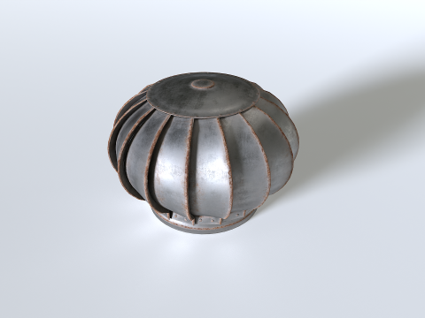 Rusty Roof Wind Turbine 3Dモデル