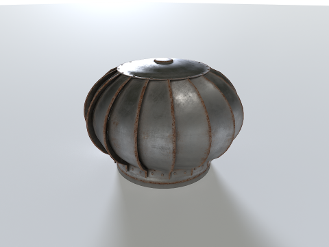 Rusty Roof Wind Turbine 3Dモデル