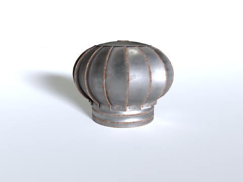 Rusty Roof Wind Turbine 3Dモデル
