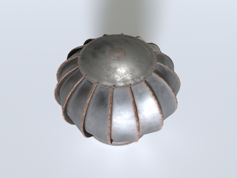 Rusty Roof Wind Turbine 3Dモデル