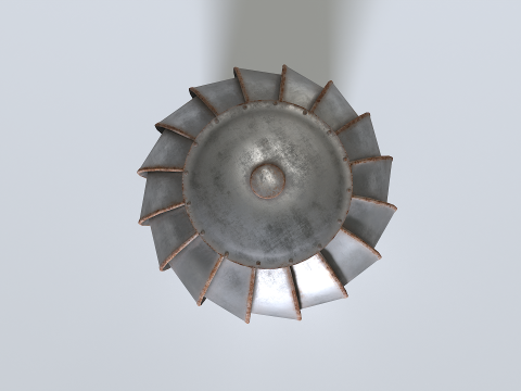 Rusty Roof Wind Turbine 3Dモデル