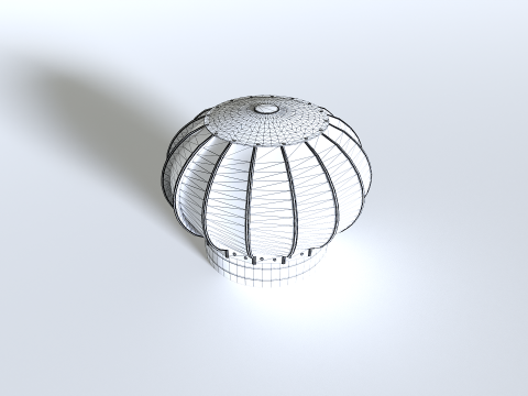 Rusty Roof Wind Turbine 3Dモデル