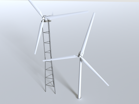 Rooftop Wind Turbine Modelo 3D