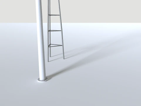 Rooftop Wind Turbine 3D Model