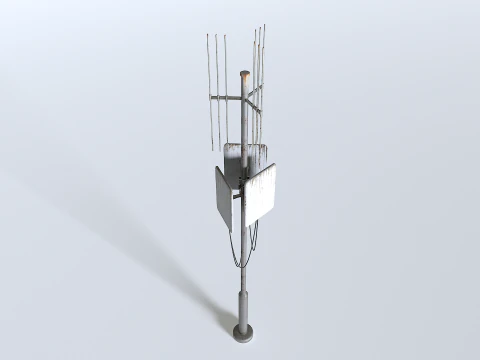 錆びた携帯電話塔 3 3Dモデル