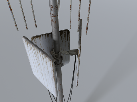 Rusty Cell Phone Tower 3 Modelo 3D