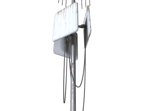 Rusty Cell Phone Tower 3 3D Model