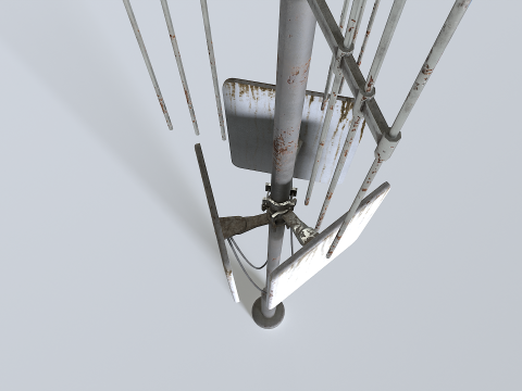 Rusty Cell Phone Tower 3 Modelo 3D