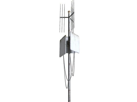 Rusty Cell Phone Tower 3 3D Model