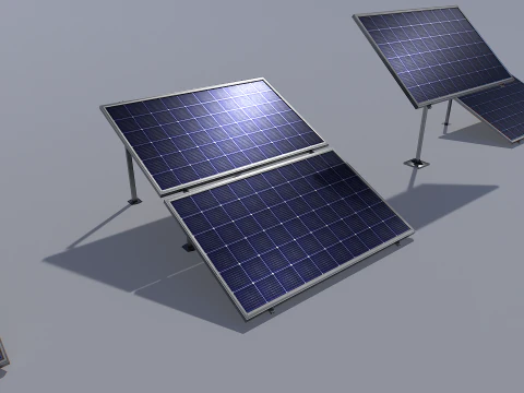 Solar panel pack 3D Model