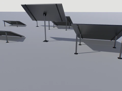 Solar panel pack 3D Model
