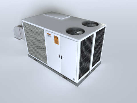Rooftop AC hvac unit 3D-Modell