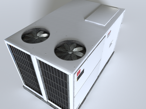 Rooftop AC hvac unit 3D-Modell