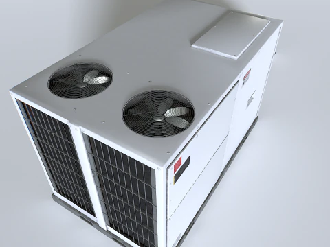 Rooftop AC hvac unit 3D Model
