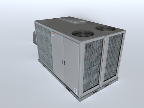 Rooftop AC hvac unit 3D-Modell