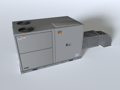 Rooftop AC hvac unit 3D-Modell