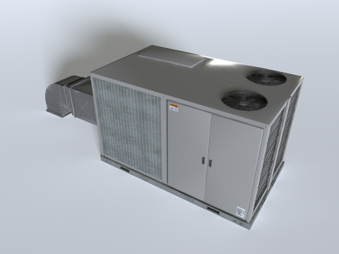 Rooftop AC hvac unit 3D-Modell