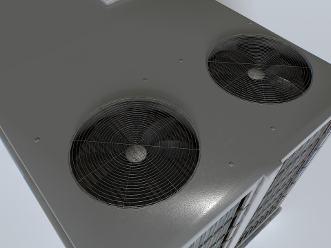 Rooftop AC hvac unit 3D-Modell