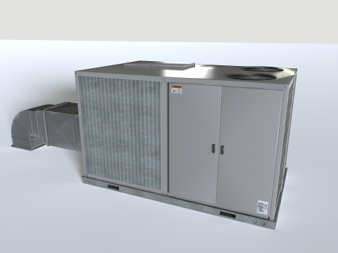 Rooftop AC hvac unit 3D-Modell