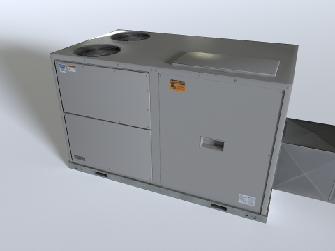 Rooftop AC hvac unit 3D-Modell